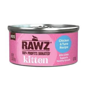 18/2.8oz Rawz Kitten Chicken & Tuna - Dog/Cat Supplements